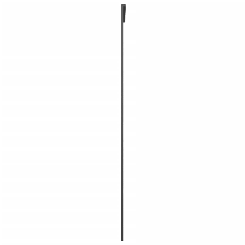 vidaXL Συρόμενη Πόρτα Μαύρη 76 x 205 εκ. Γυαλί ESG/Αλουμίνιο