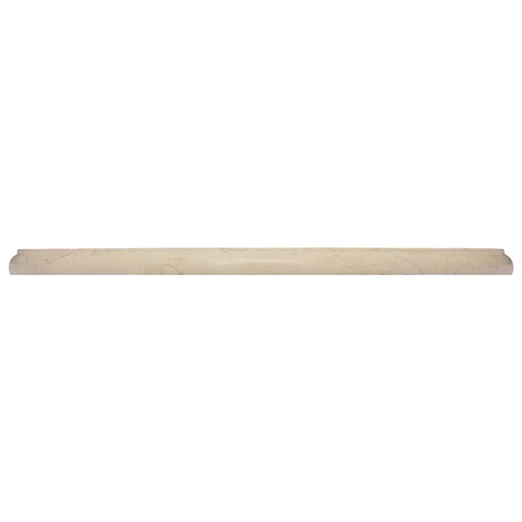 vidaXL Επιφάνεια Τραπεζιού Κρεμ Ø50 x 2,5 cm Μαρμάρινη
