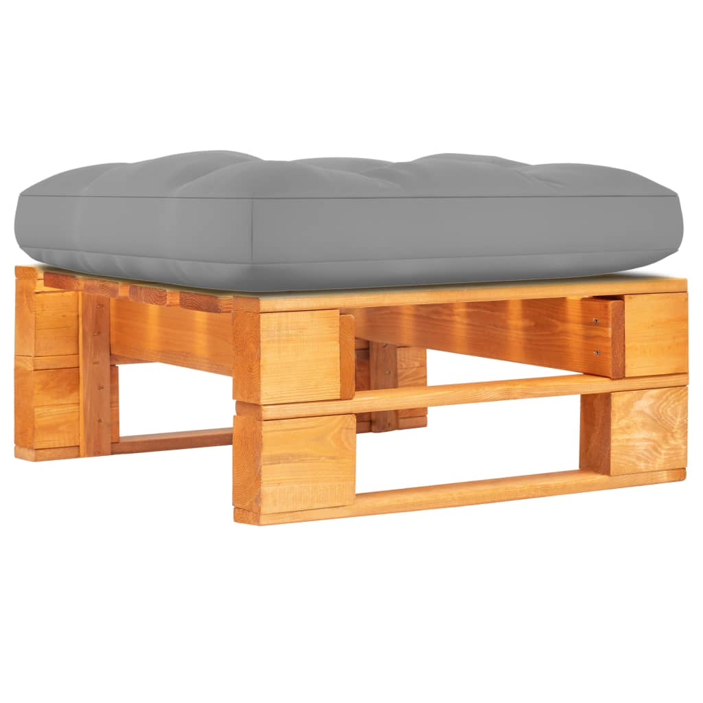 vidaXL Υποπόδιο Κήπου από Παλέτες Μελί Εμποτισμένο Ξύλο Πεύκου