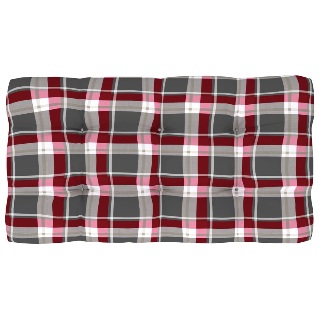 vidaXL Καναπές Κήπου Μεσαίος από Παλέτες Γκρι Ξύλο Πεύκου