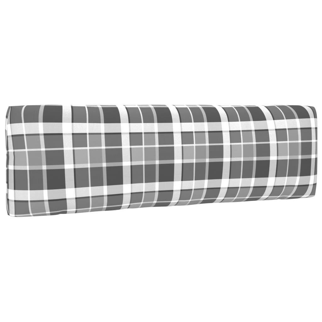 vidaXL Καναπές Κήπου Μεσαίος από Παλέτες Γκρι Ξύλο Πεύκου