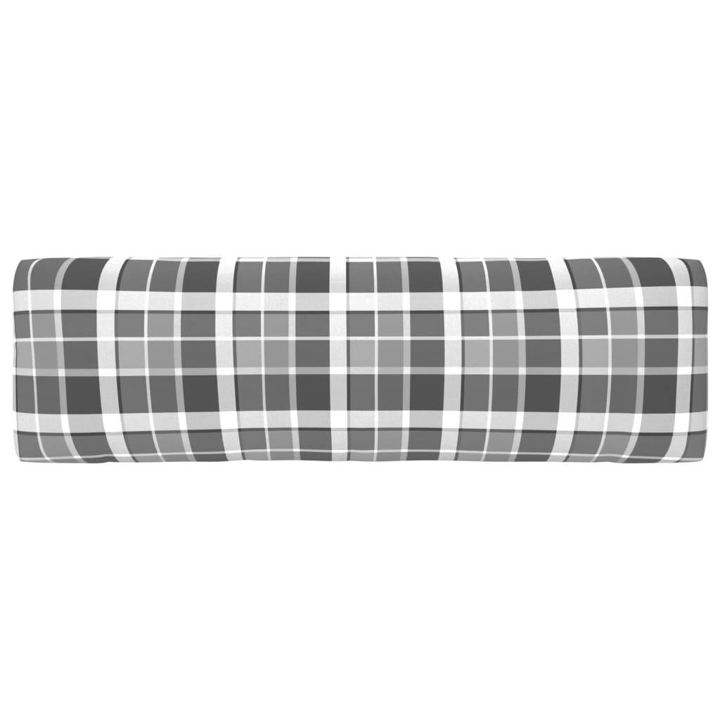 vidaXL Καναπές Κήπου Μεσαίος από Παλέτες Γκρι Ξύλο Πεύκου