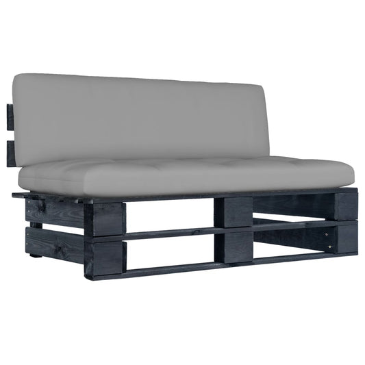 vidaXL Καναπές Κήπου Μεσαίος από Παλέτες Εμποτισμένο Ξύλο Πεύκου