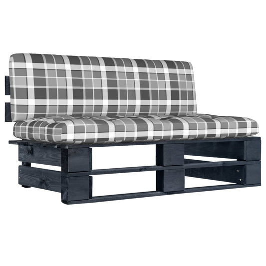 vidaXL Καναπές Κήπου Μεσαίος από Παλέτες Εμποτισμένο Ξύλο Πεύκου