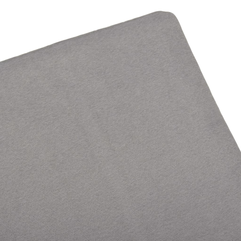 vidaXL Ξαπλώστρα Ανθρακί Πλαστική με Μαξιλάρι