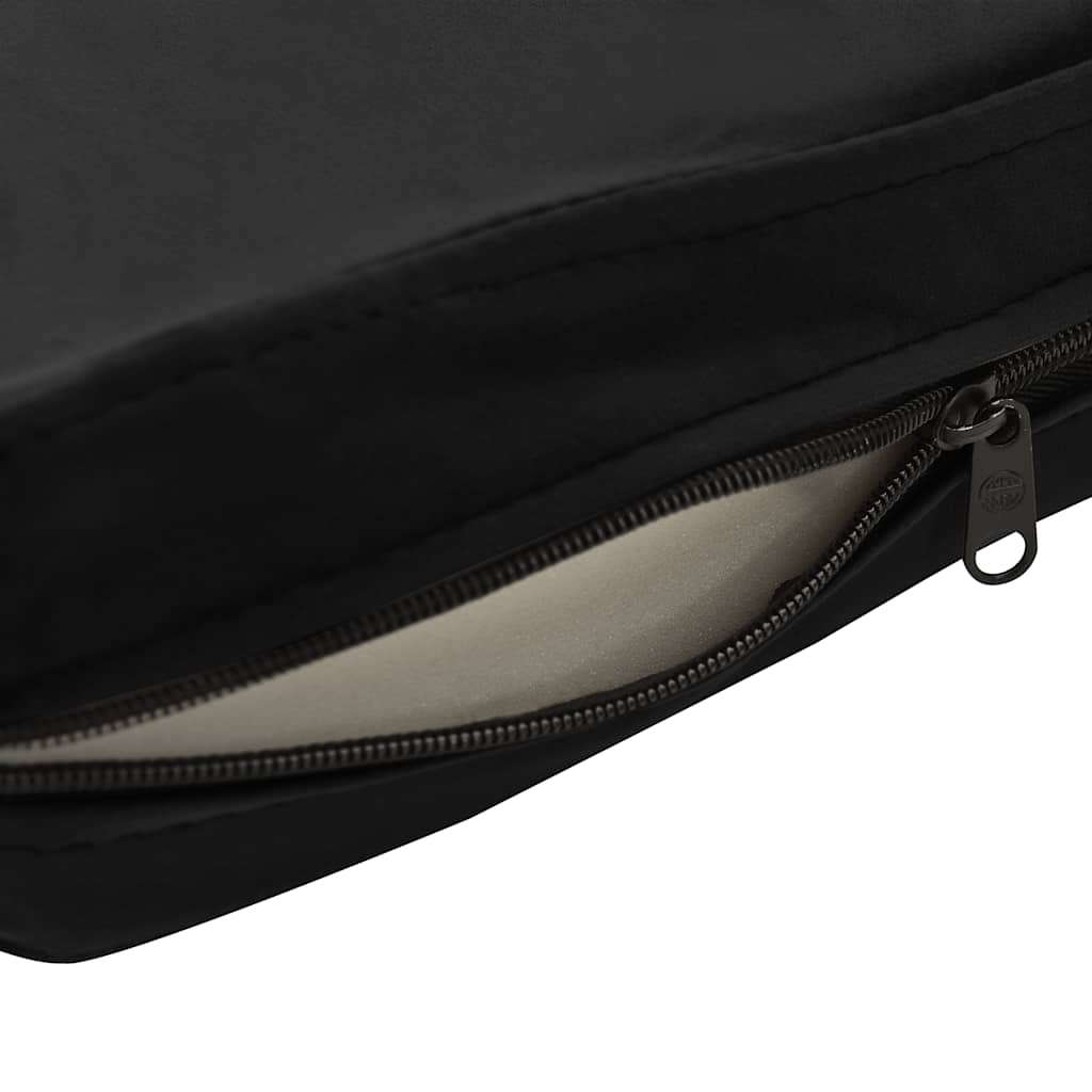 vidaXL Καναπές - Κρεβάτι Σκύλου Μαύρος 72 x 45 x 30 εκ. Βελουτέ