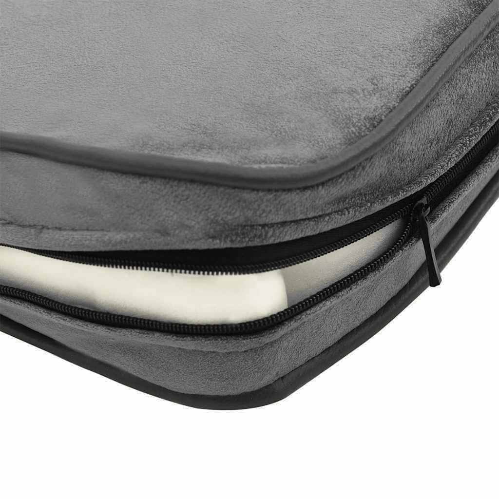 vidaXL Καναπές - Κρεβάτι Σκύλου Σκούρο Γκρι 72 x 45 x 30 εκ. Βελουτέ