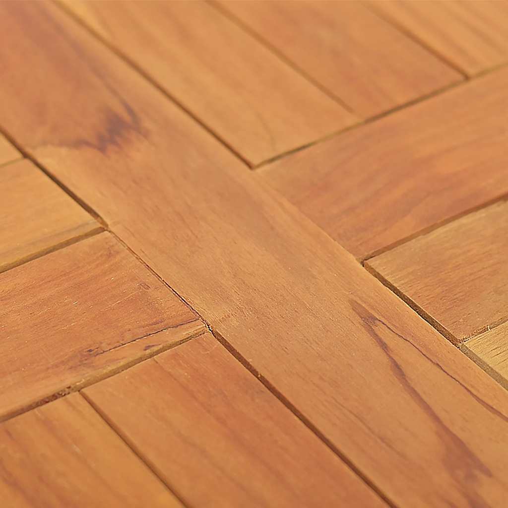 vidaXL Επιφάνεια Τραπεζιού Στρογγυλή 2,5 εκ. 40 εκ. Μασίφ Ξύλο Teak