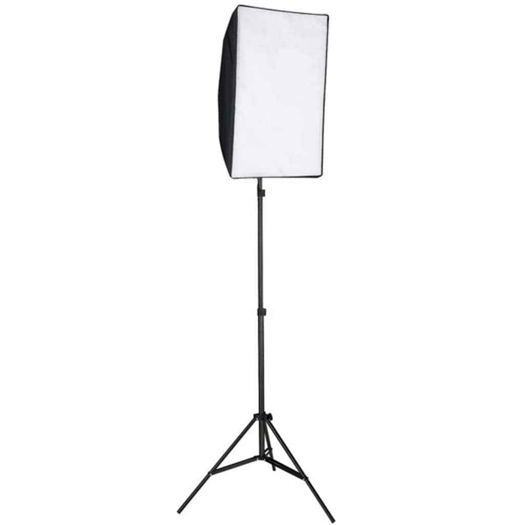 vidaXL Κιτ Φωτισμού Φωτογραφικού Στούντιο Softbox, Φόντο & Ανακλαστήρα