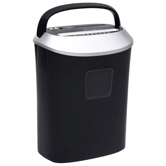 vidaXL Καταστροφέας Εγγράφων 10 Φύλλων με Εγκάρσια Κοπή Μαύρος