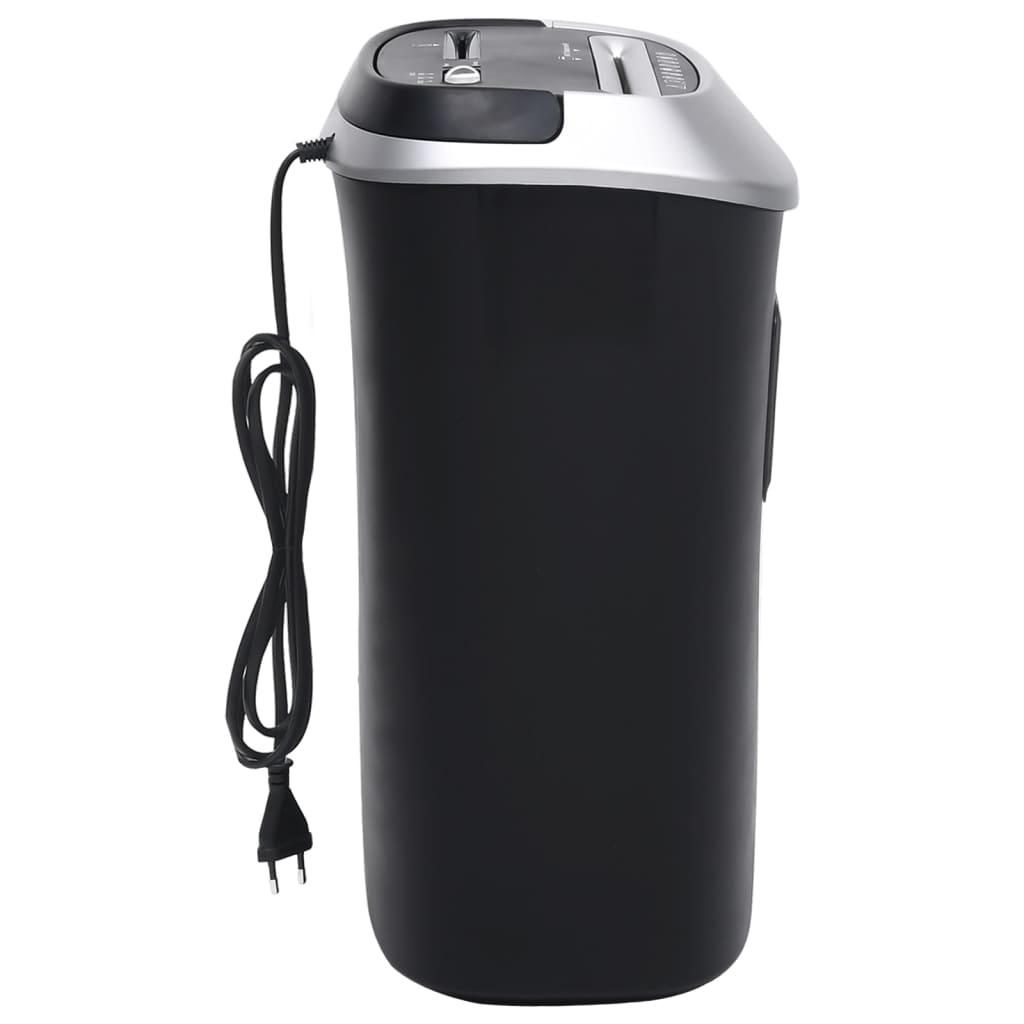 vidaXL Καταστροφέας Εγγράφων 10 Φύλλων με Εγκάρσια Κοπή Μαύρος