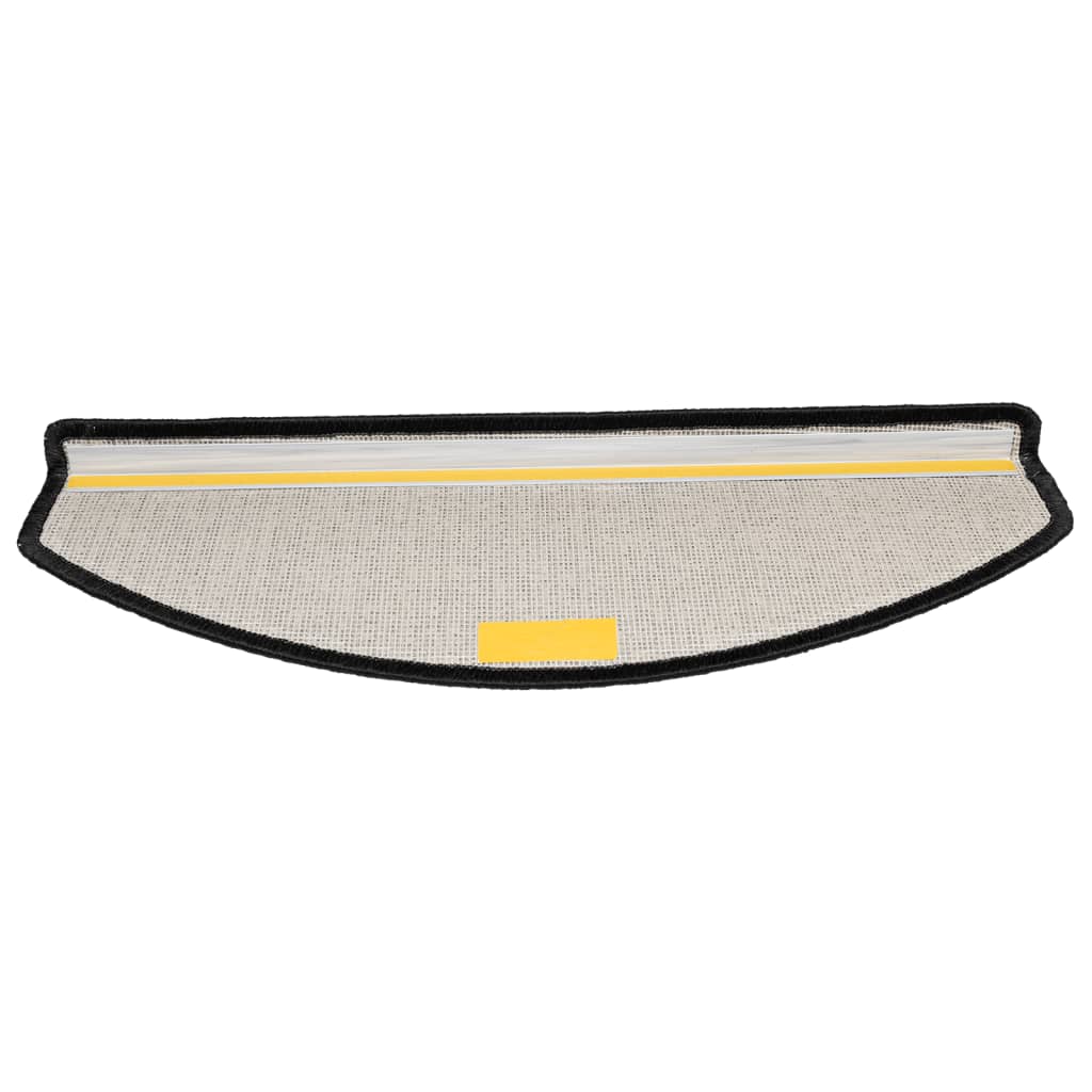 vidaXL Πατάκια Σκαλοπάτια 10 τεμ. Ανθρακί 65x24x4 εκ. Ημίστρογγυλά Μεγάλα