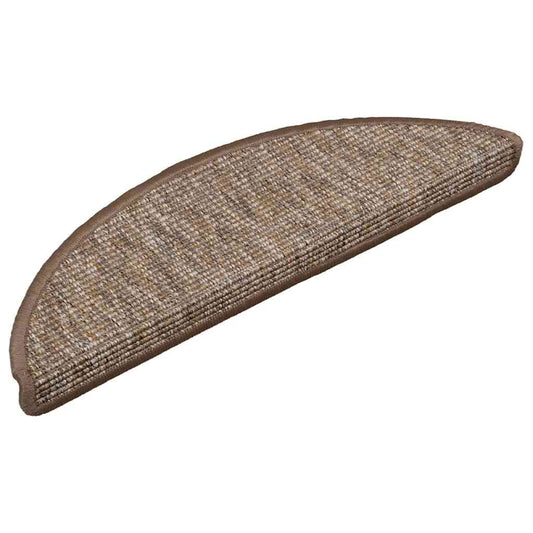 vidaXL Πατάκια Σκάλας Αυτοκόλλητα 15 τεμ. Ανοιχτό Καφέ 56x17x3 εκ.