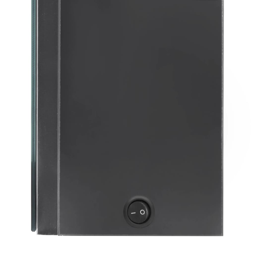 vidaXL Καθρέφτης Μπάνιου με Ντουλάπι & Φωτισμό LED Γκρι 50x13x70 εκ.