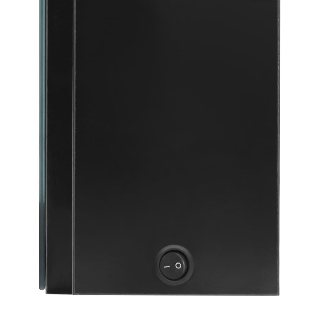 vidaXL Καθρέφτης Μπάνιου με Ντουλάπι & LED Λαμπερό Μαύρο 80x12x68 εκ.