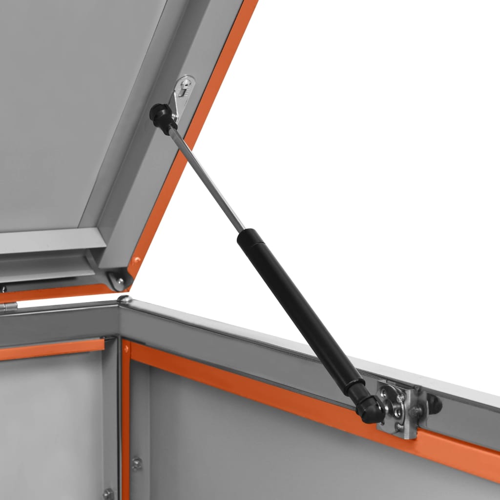 vidaXL Πλαίσιο για Κάδο Απορρ. με Ρόδες 69x77,5x112,5 εκ Αν. Ατσάλι