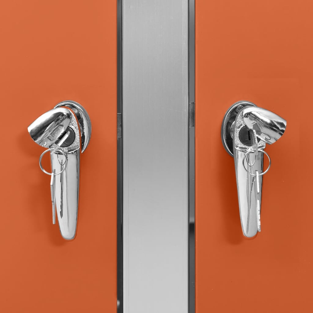 vidaXL Πλαίσιο Κάδων Απορρ. Τετραπλό Ρόδες 276,5x77,5x112,5εκ Αν. Ατσ.