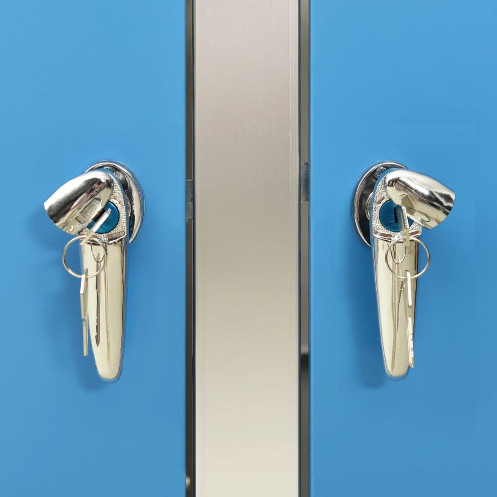 vidaXL Πλαίσιο Κάδου Απορρ. Τριπλό με Ρόδες 207x77,5x112,5εκ. Αν. Ατσ.