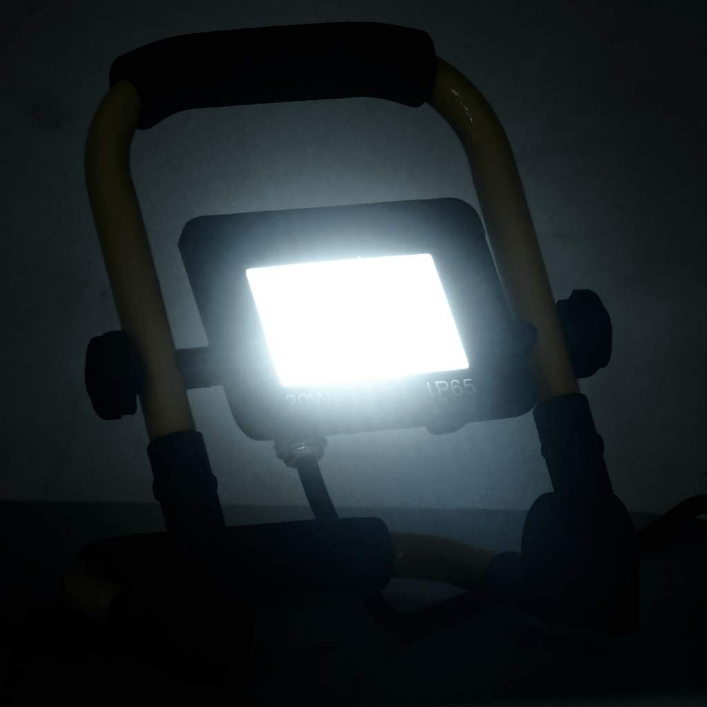 vidaXL Προβολέας LED με Λαβή Ψυχρό Λευκό 20 W