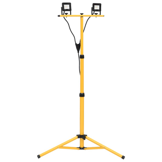 vidaXL Προβολέας LED με Τρίποδο Θερμό Λευκό 2 x 10 W