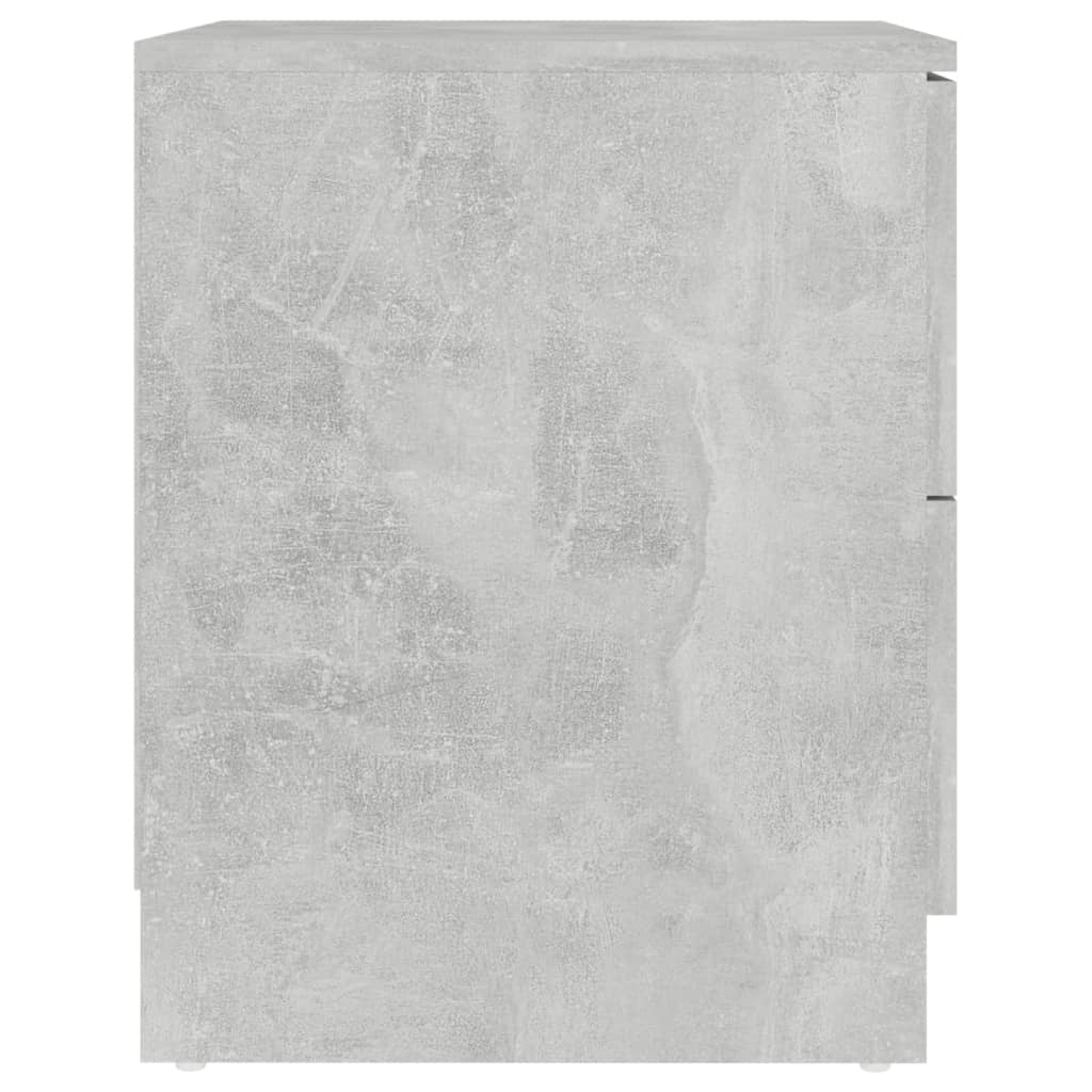 vidaXL Κομοδίνο Γκρι Σκυροδέματος 40 x 40 x 50 εκ. από Μοριοσανίδα