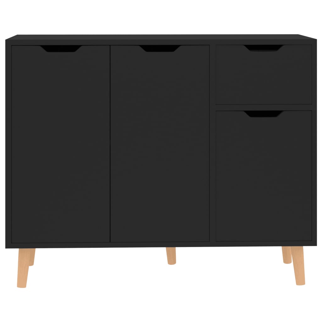vidaXL Μπουφές Μαύρος 90x30x72 εκ. από Επεξεργασμένο Ξύλο