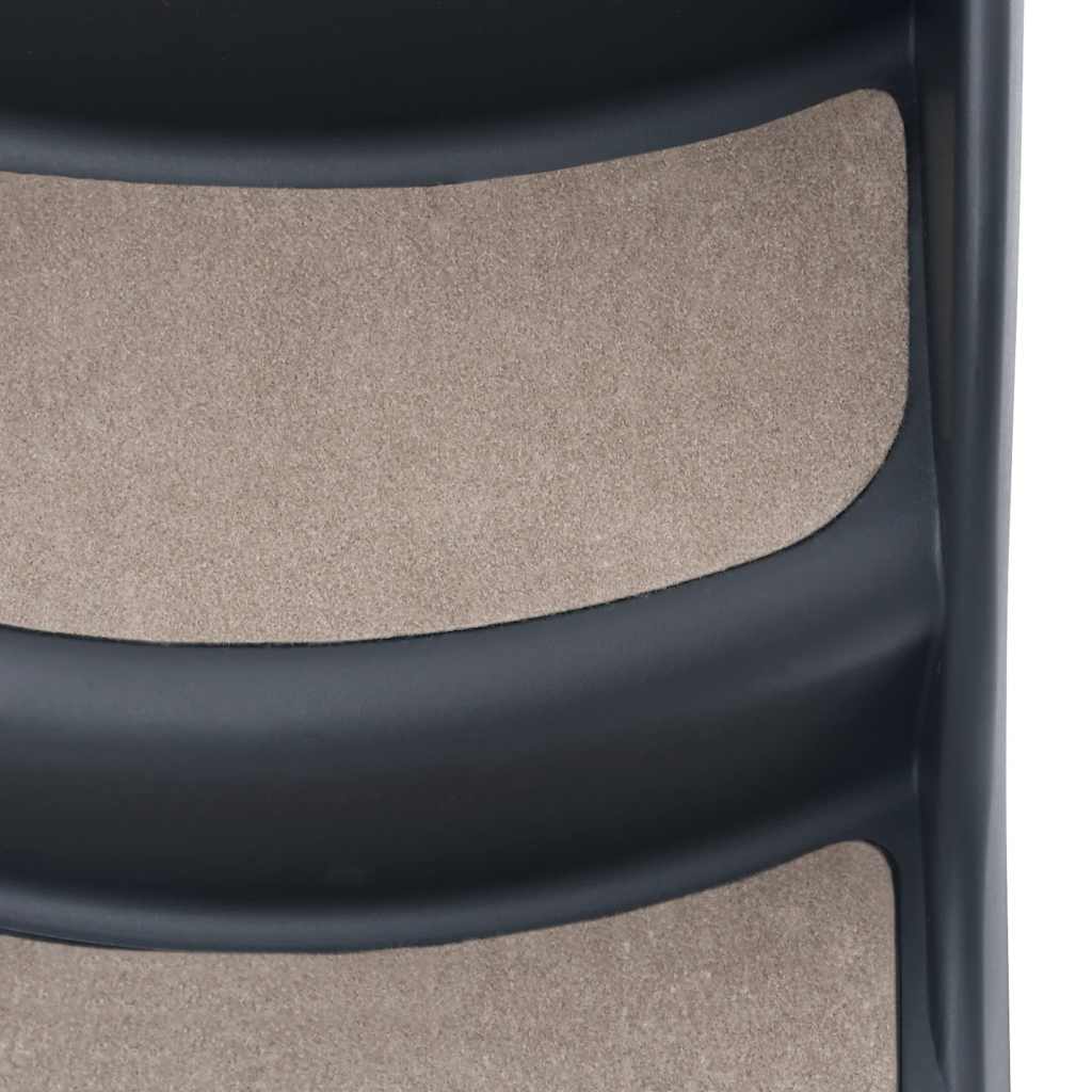 vidaXL Σκαλάκια για Σκύλους 3 Επιπέδων Πτυσσόμενα Σκούρο Γκρι