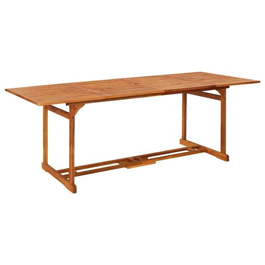 vidaXL Τραπεζαρία Κήπου 220 x 90 x 75 εκ. από Μασίφ Ξύλο Ακακίας