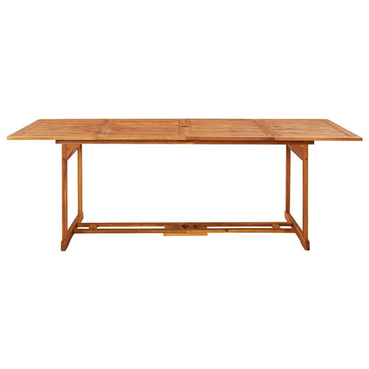 vidaXL Τραπεζαρία Κήπου 220 x 90 x 75 εκ. από Μασίφ Ξύλο Ακακίας