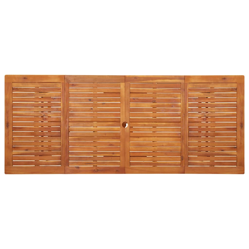 vidaXL Τραπεζαρία Κήπου 220 x 90 x 75 εκ. από Μασίφ Ξύλο Ακακίας