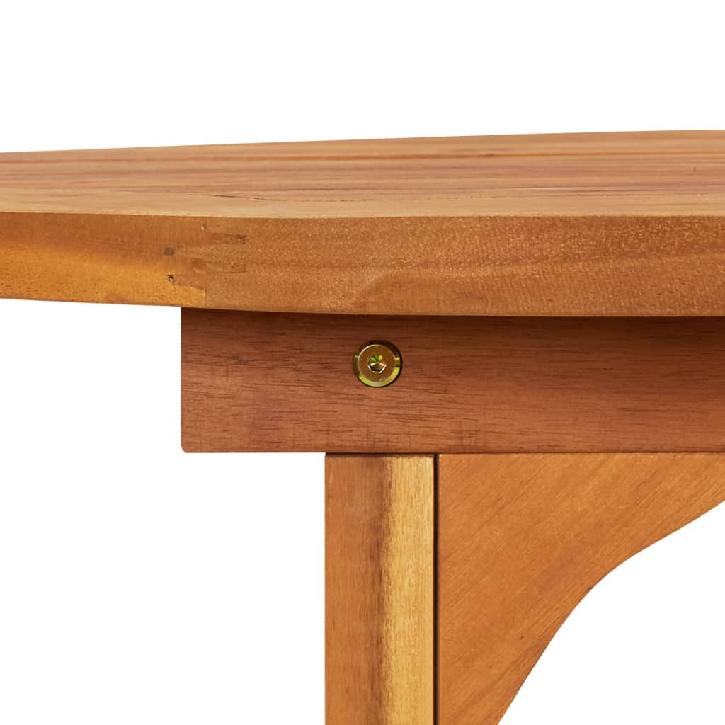vidaXL Τραπεζαρία Κήπου 220 x 90 x 75 εκ. από Μασίφ Ξύλο Ακακίας