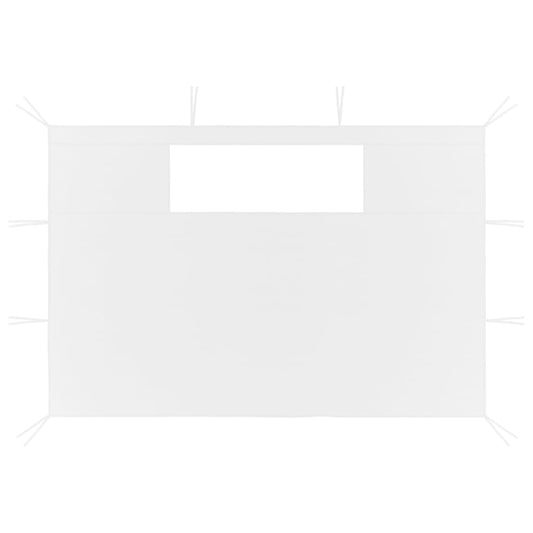 vidaXL Πλαϊνά για Κιόσκι με Παράθυρα 2 τεμ. Λευκά