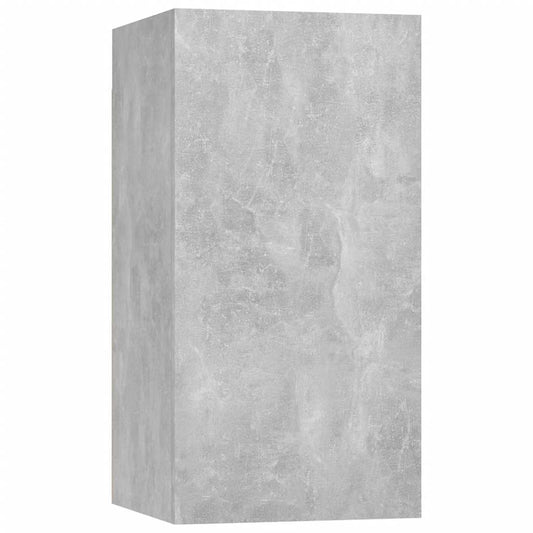 vidaXL Έπιπλο Τηλεόρασης Γκρι Σκυροδ. 30,5x30x60 εκ. από Επεξ. Ξύλο