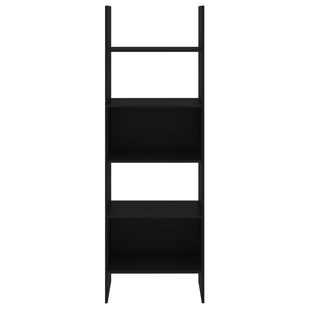 vidaXL Βιβλιοθήκη Μαύρη 60 x 35 x 180 εκ. από Επεξ. Ξύλο