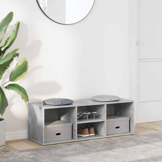 vidaXL Παπουτσοθήκη / Πάγκος Γκρι Σκυρ. 102x35x35 εκ. από Επεξ. Ξύλο