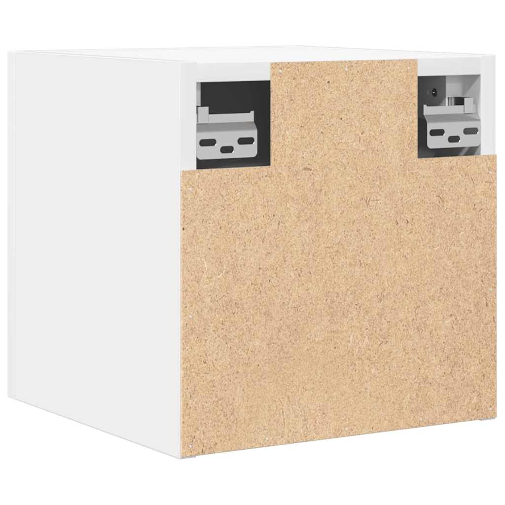 vidaXL Έπιπλα Τηλεόρασης Κρεμαστά 2 Τεμαχίων Λευκά 30,5 x 30 x 30 εκ.