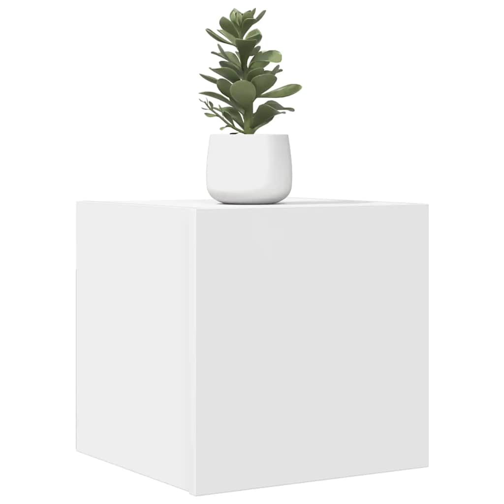 vidaXL Έπιπλα Τηλεόρασης Κρ. 4 τεμ. Λευκά 30,5x30x30εκ από Επεξ. Ξύλο