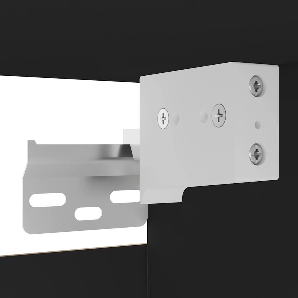 vidaXL Έπιπλα Τηλεόρασης Κρ. 2 τεμ. Μαύρα 30,5x30x30εκ από Επεξ. Ξύλο