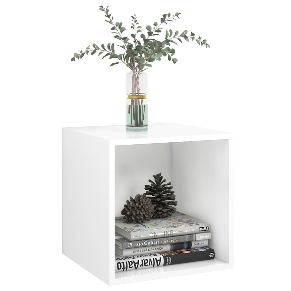 vidaXL Ντουλάπι Τοίχου Λευκό 37 x 37 x 37 εκ. από Επεξ. Ξύλο