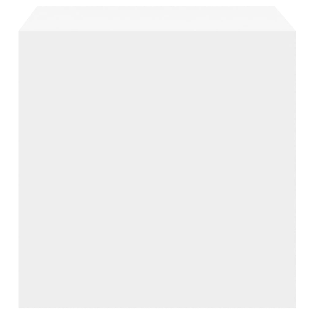 vidaXL Ντουλάπι Τοίχου Λευκό 37 x 37 x 37 εκ. από Επεξ. Ξύλο