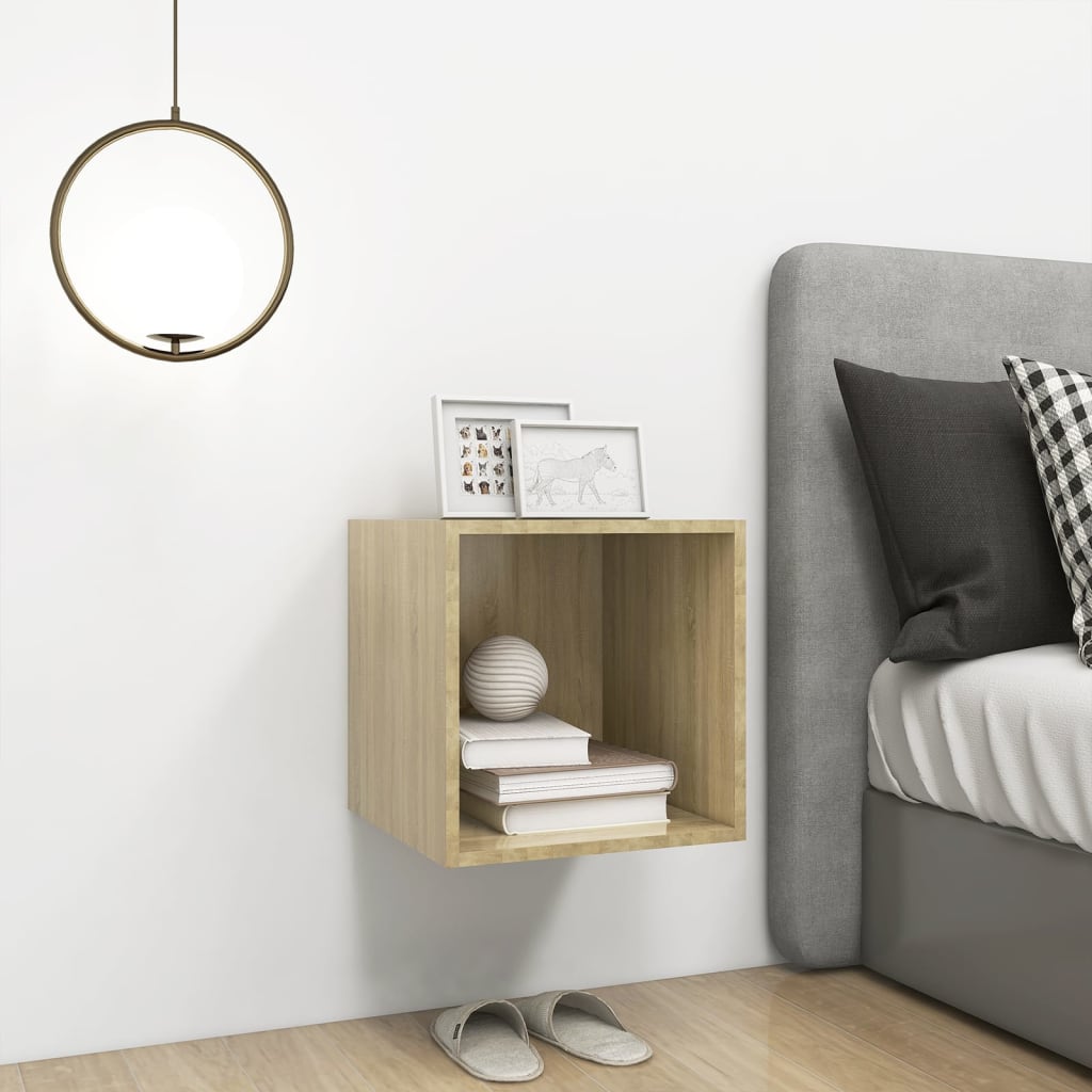 vidaXL Ντουλάπι Τοίχου Sonoma Δρυς 37 x 37 x 37 εκ. από Επεξ. Ξύλο