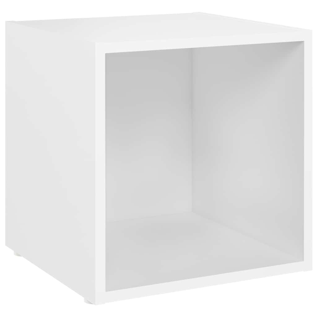 vidaXL Έπιπλο Τηλεόρασης Λευκό 37 x 35 x 37 εκ. από Μοριοσανίδα
