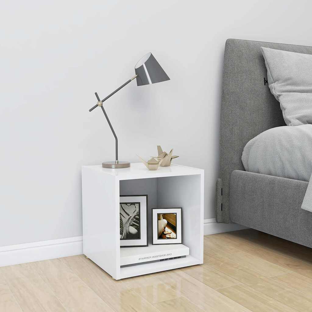 vidaXL Έπιπλο Τηλεόρασης Λευκό 37 x 35 x 37 εκ. από Μοριοσανίδα