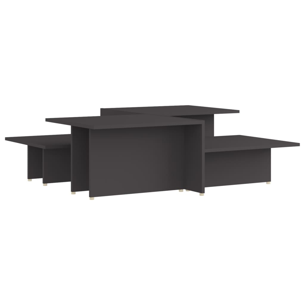 vidaXL Τραπεζάκια Σαλονιού 2 τεμ. Γκρι 111,5x50x33 εκ. Επεξεργ. Ξύλο