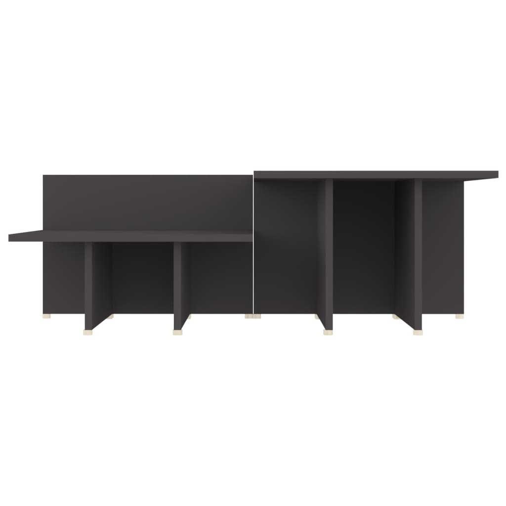 vidaXL Τραπεζάκια Σαλονιού 2 τεμ. Γκρι 111,5x50x33 εκ. Επεξεργ. Ξύλο
