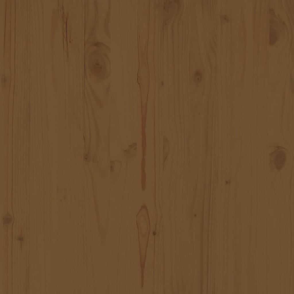 vidaXL Καναπές Κήπου Γωνιακός Καφέ Μελί από Μασίφ Ξύλο Πεύκου
