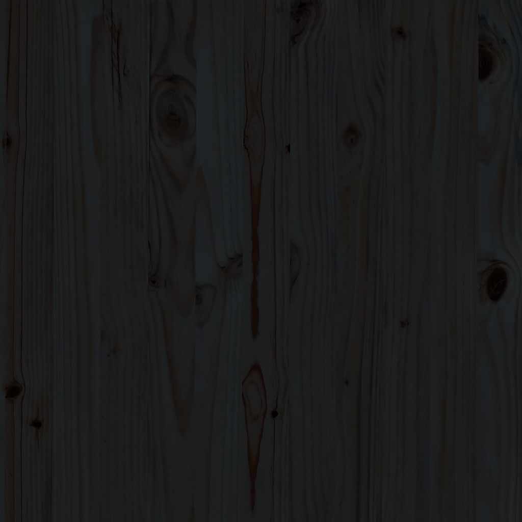 vidaXL Σαλόνι Κήπου Σετ 2 Τεμαχίων Μαύρο από Μασίφ Ξύλο Πεύκου