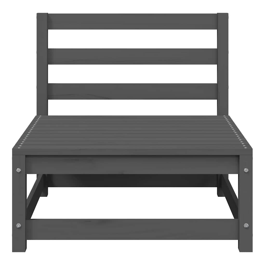 vidaXL Σαλόνι Κήπου Σετ 3 Τεμαχίων Γκρι από Μασίφ Ξύλο Πεύκου