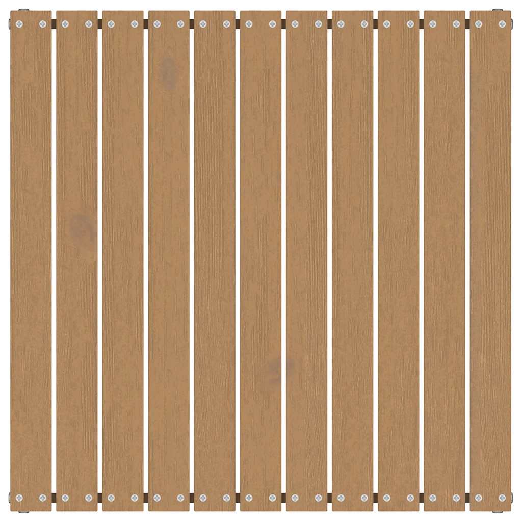 vidaXL Υποπόδιο Κήπου Καφέ Μελί από Μασίφ Ξύλο Πεύκου με Μαξιλάρι