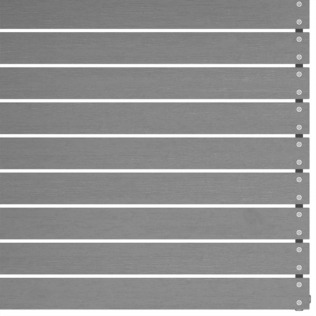 vidaXL Καναπές Κήπου Διθέσιος Γκρι από Μασίφ Ξύλο Πεύκου με Μαξιλάρια